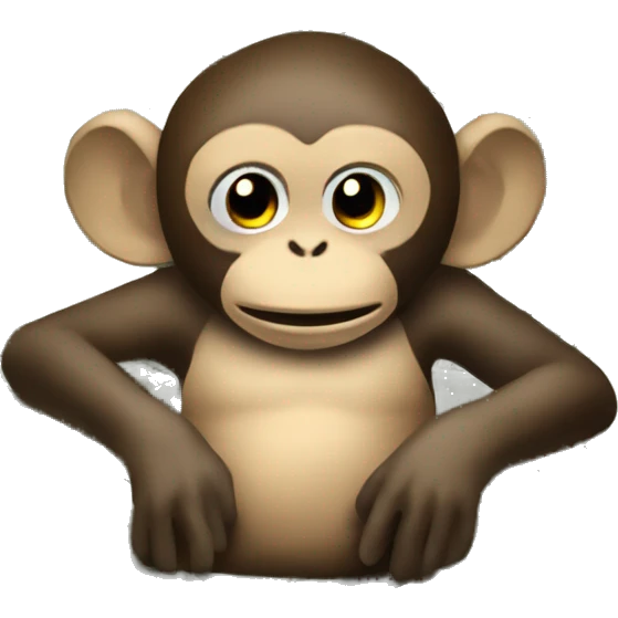Monkey lies on wads of money emoji