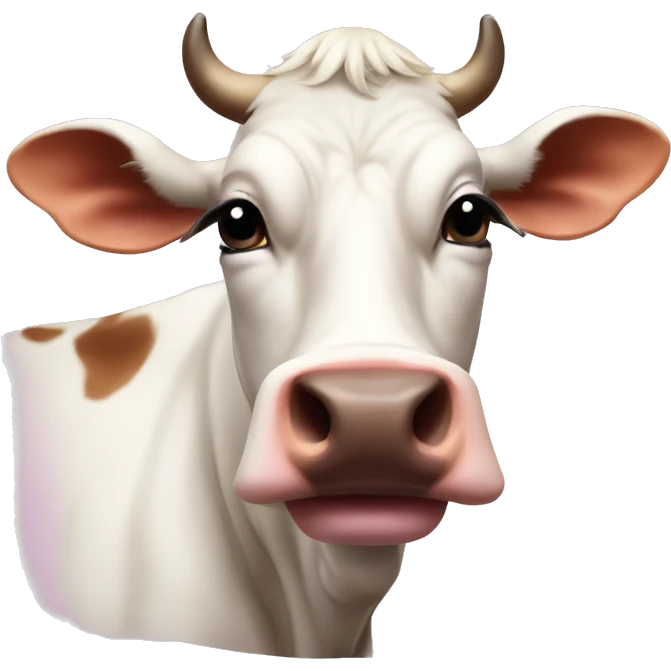 aesthetic coquette cow emoji