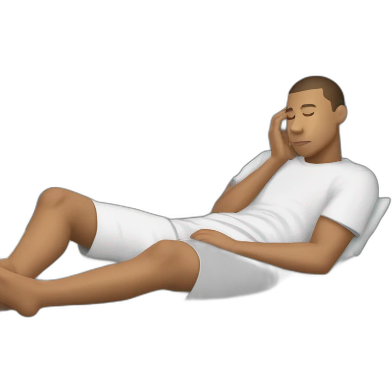 Mbappé en train de dormir emoji
