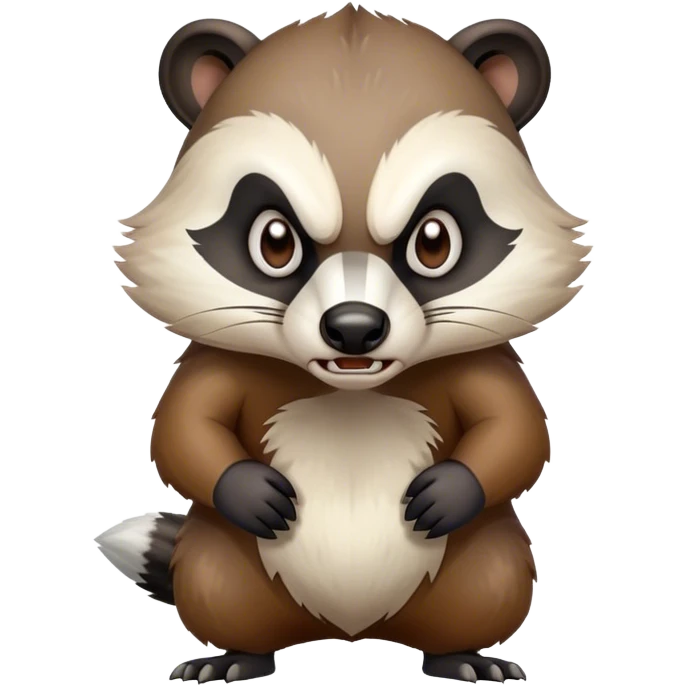 angry Badger full body emoji