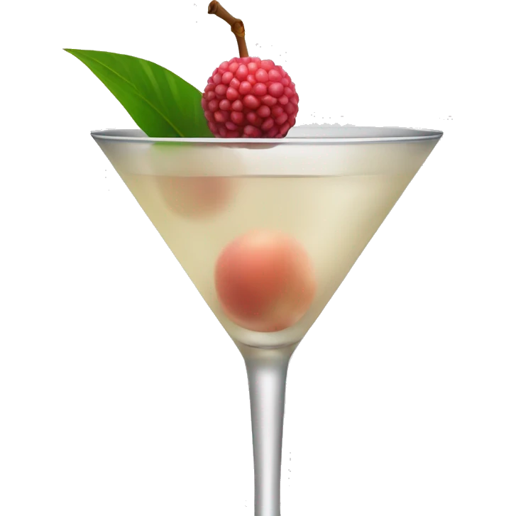Lychee martini  emoji