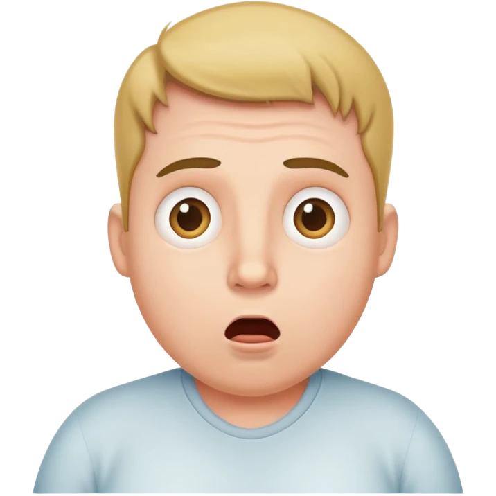 Pregnant man looking surprised emoji