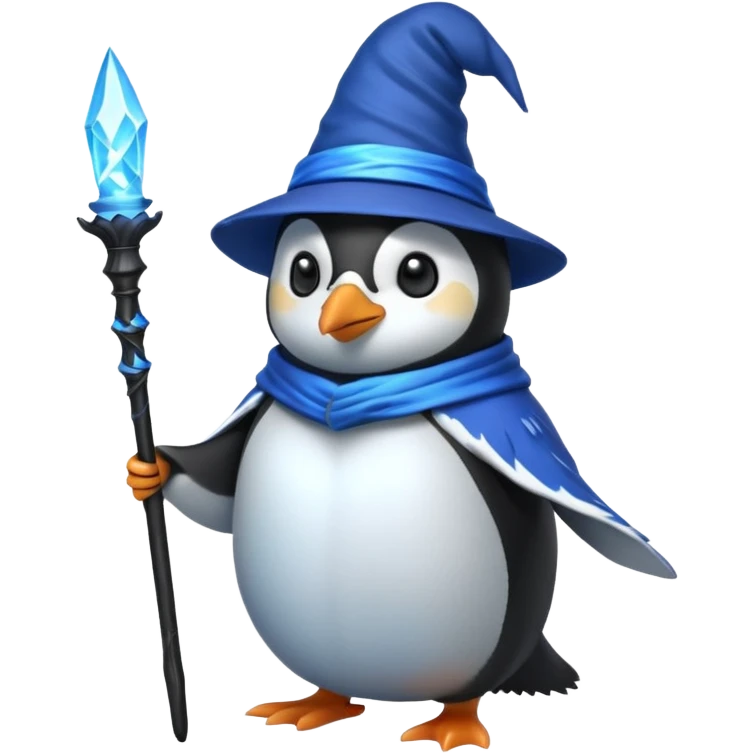 Penguin Wizard emoji
