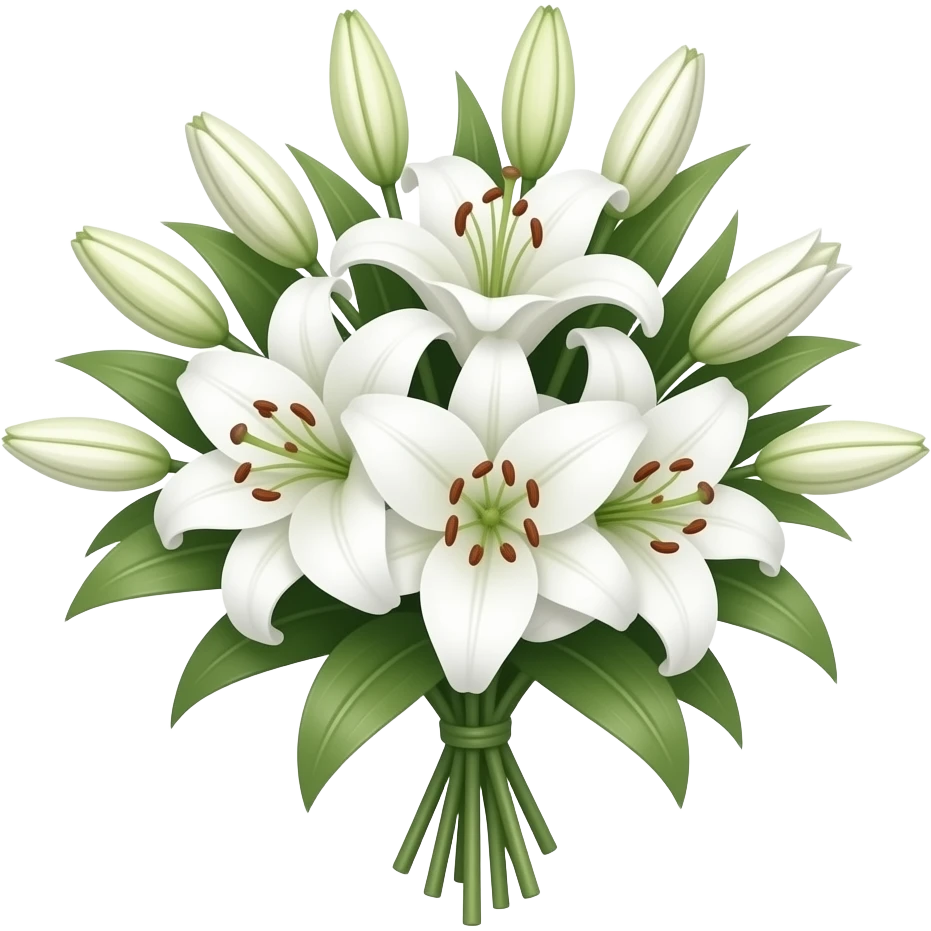 Bouquet of lilies emoji