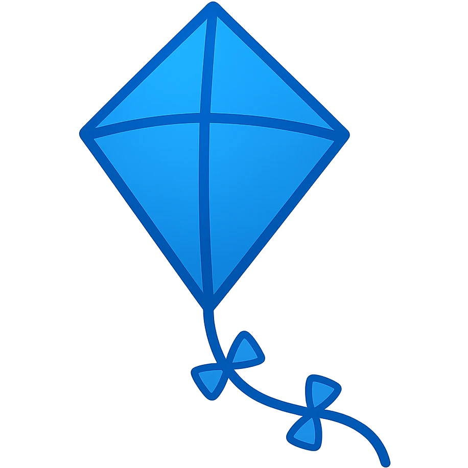 blue kite emoji emoji