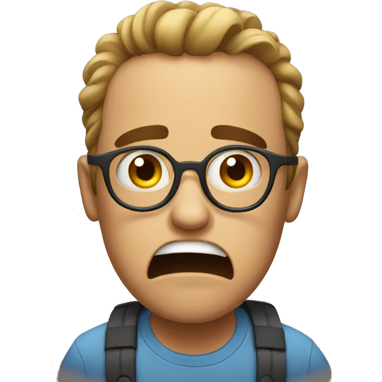 Really scared person emoji