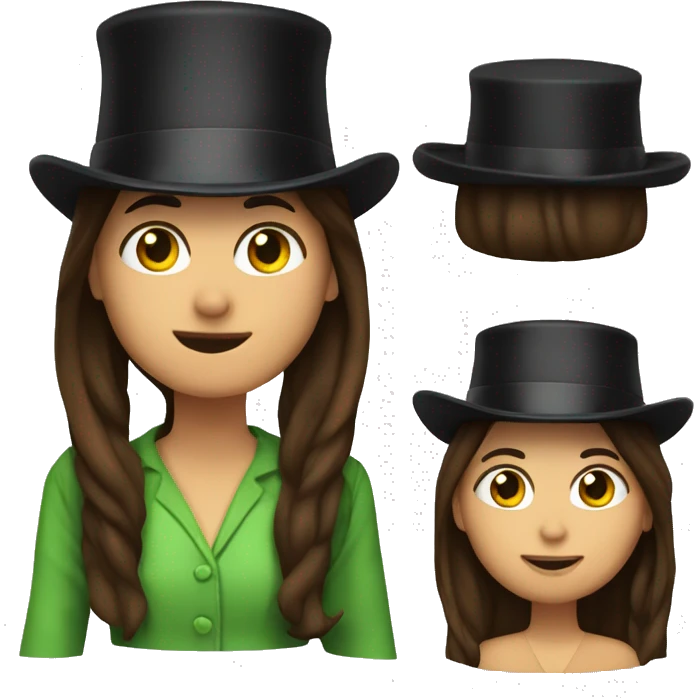 Danica with tophat emoji