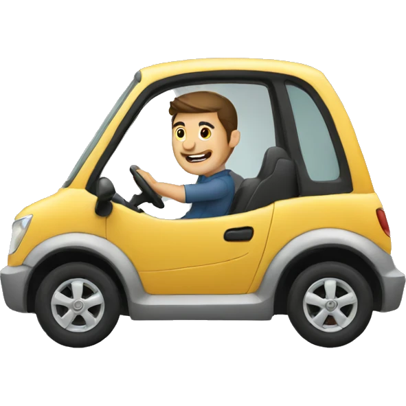 Man driving  emoji
