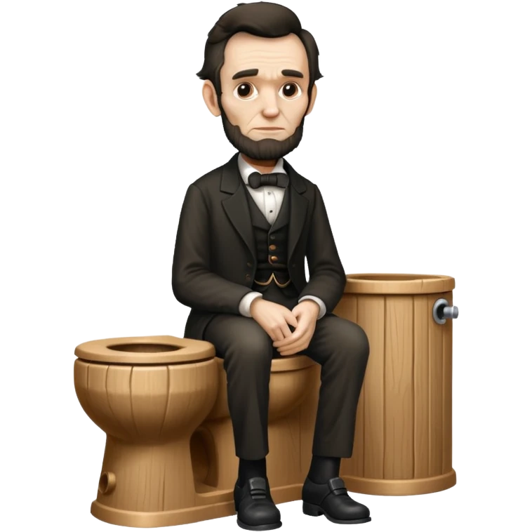 Abe Lincoln pooping emoji