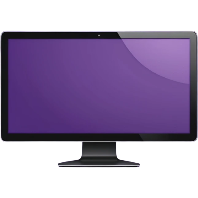 3 dark purple wide screen monitors emoji