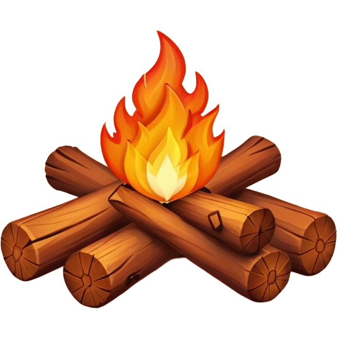 campfire with love emoji