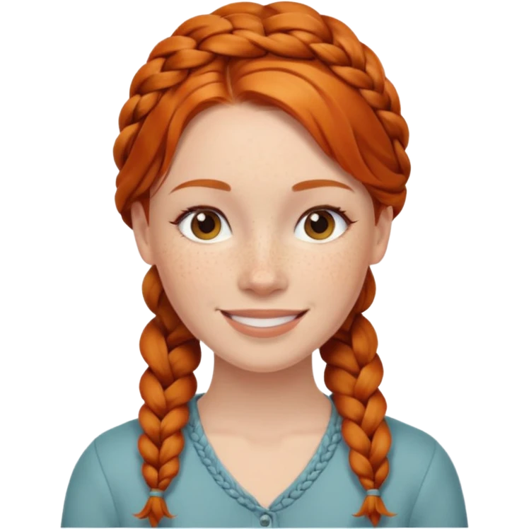 receptionist face braided ginger emoji
