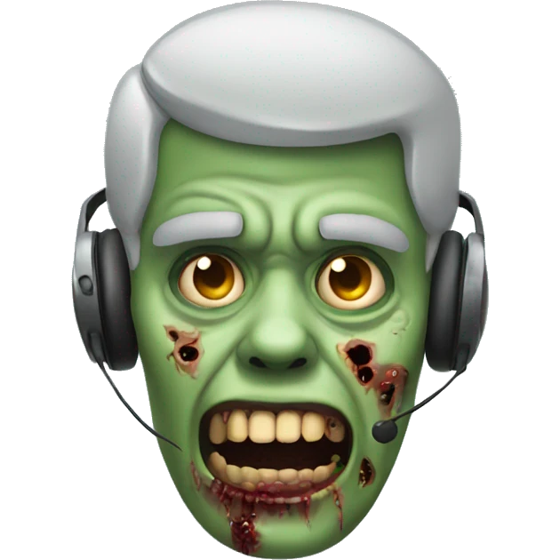 Call center zombie emoji