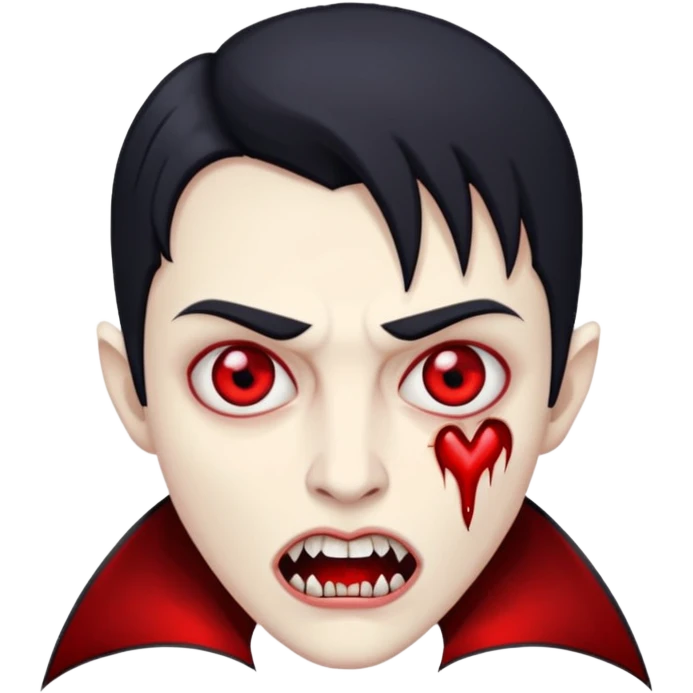 Broken heart vampire emoji
