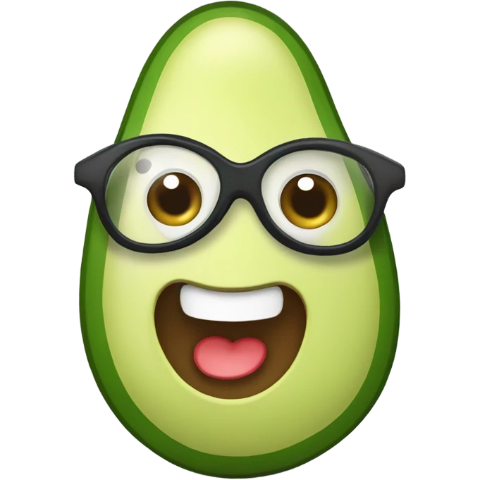 avocado talking on smartp emoji