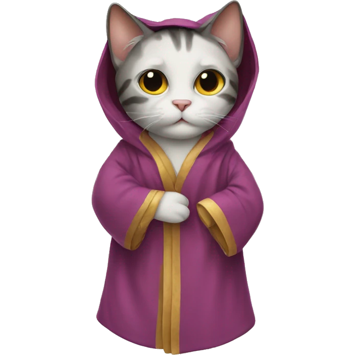 Cat in a robe emoji