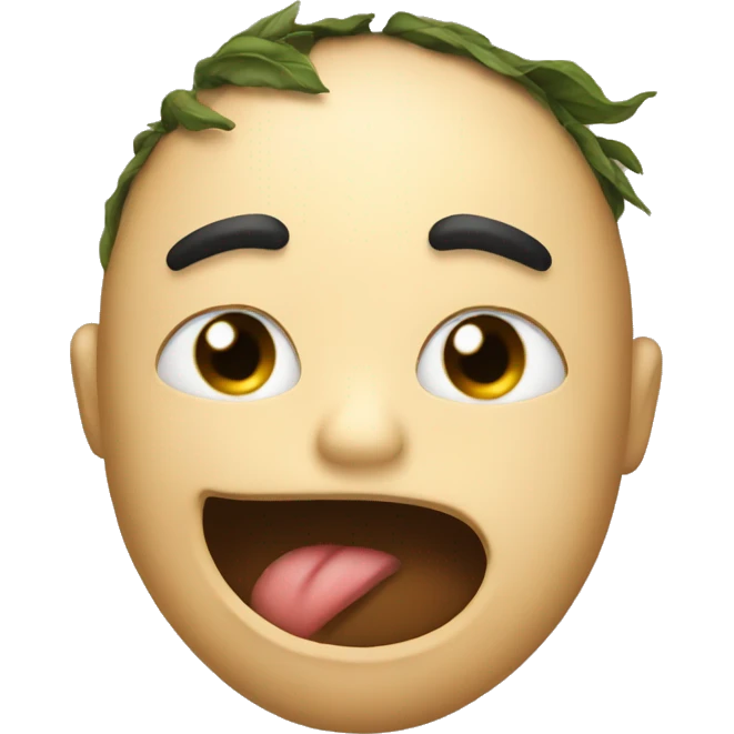 Drunken tea emoji