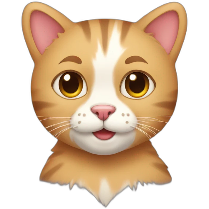 cat with a bear emoji