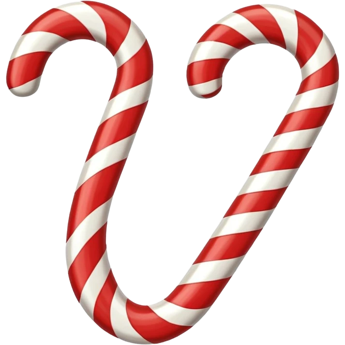 Christmas candy cane emoji