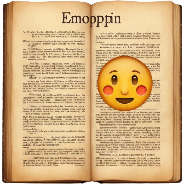 Dictionary page with definition emoji