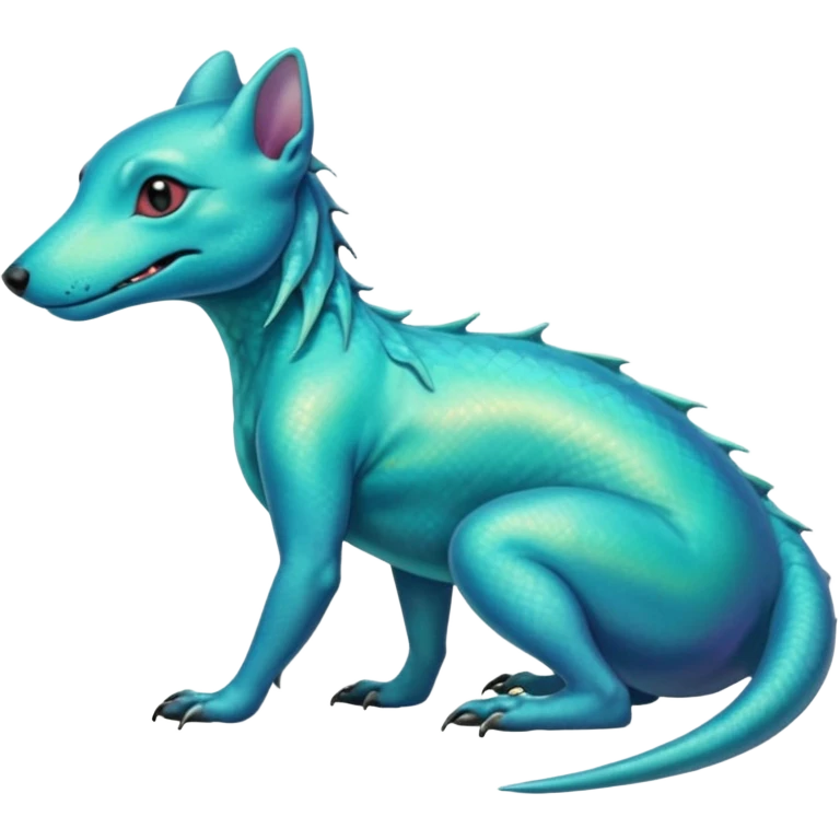 Turquoise Diaphanous Gembond Salandit-Elfin-dog emoji