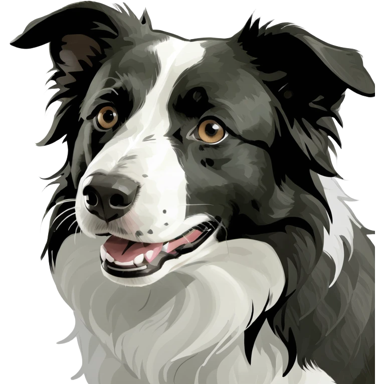border collie dog emoji