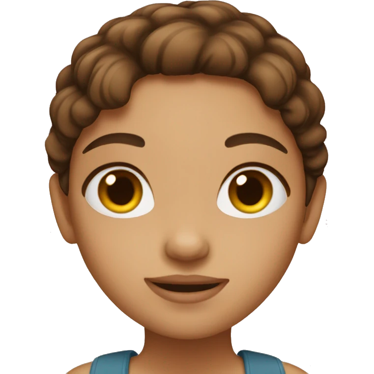 girl with brown hair emoji