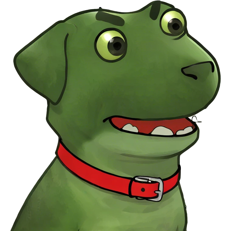snarling puppy emoji