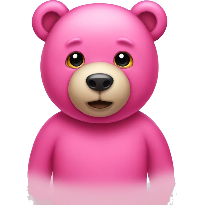 Pink bear  emoji