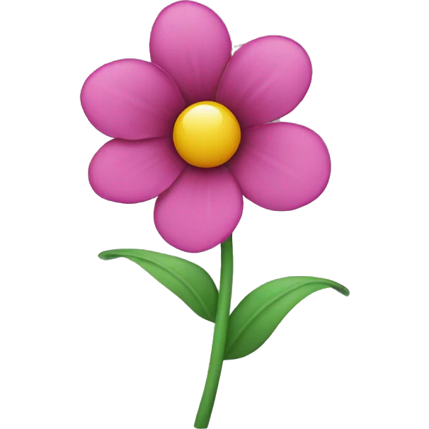 flower on a single stem emoji