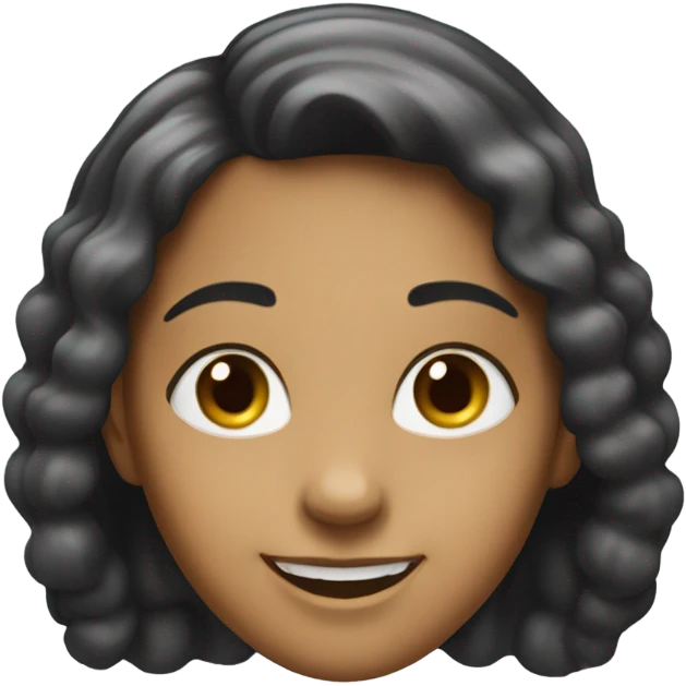 smiling girl portrait meme emoji