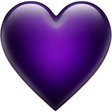glass dark purple heart  emoji