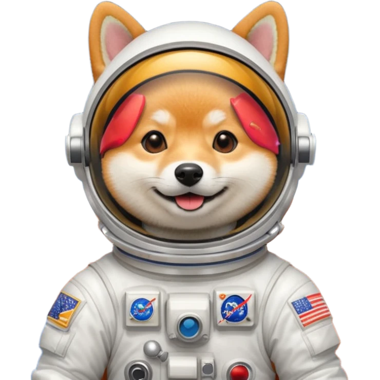 shiba dog astronaut emoji
