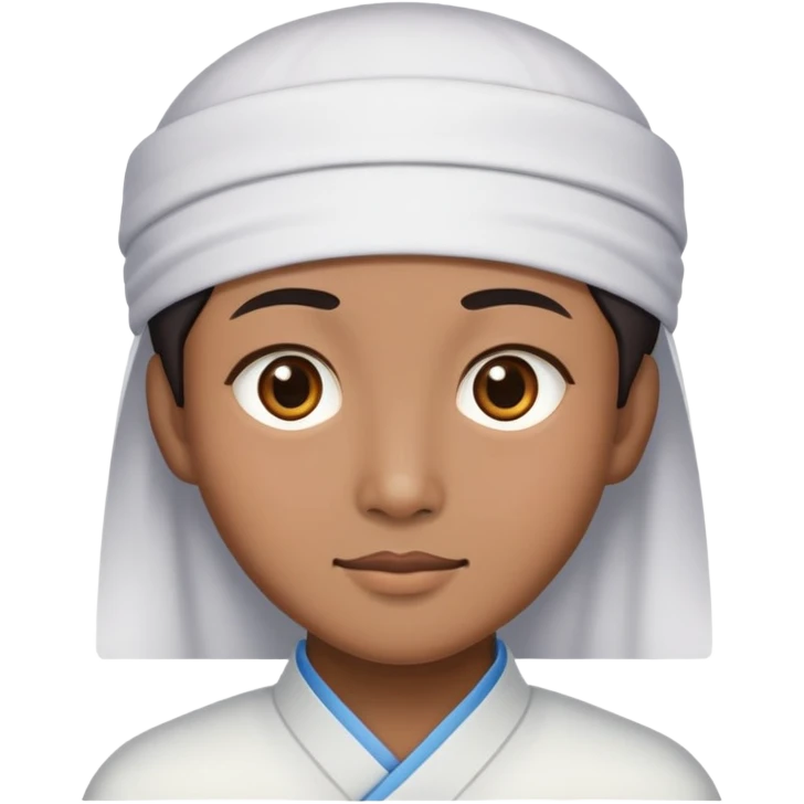 Person with Chinese appearance, darker skin tone, and narrow eyes, friendly expression emoji