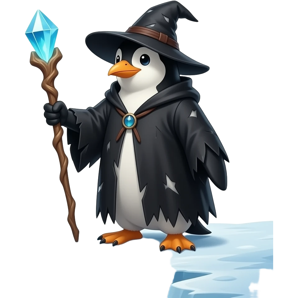 Penguin Wizard emoji