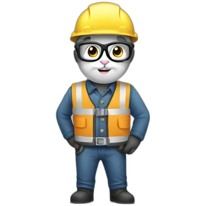 cat engineer emoji