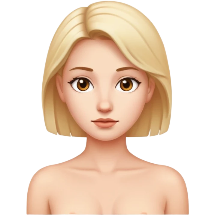 Девушка с голыми сиськами emoji