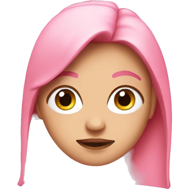 The word pink emoji