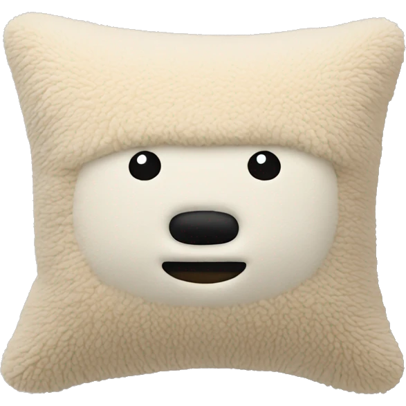 beige sherpa pillow emoji