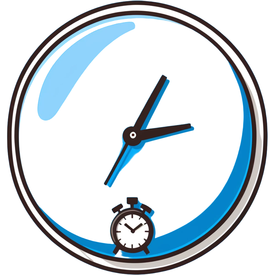 Earth globe with a small clock in the bottom corner emoji