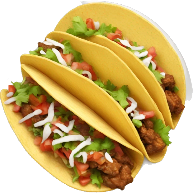Plate of street tacos emoji