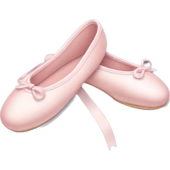 Pale pink ballet shoes emoji