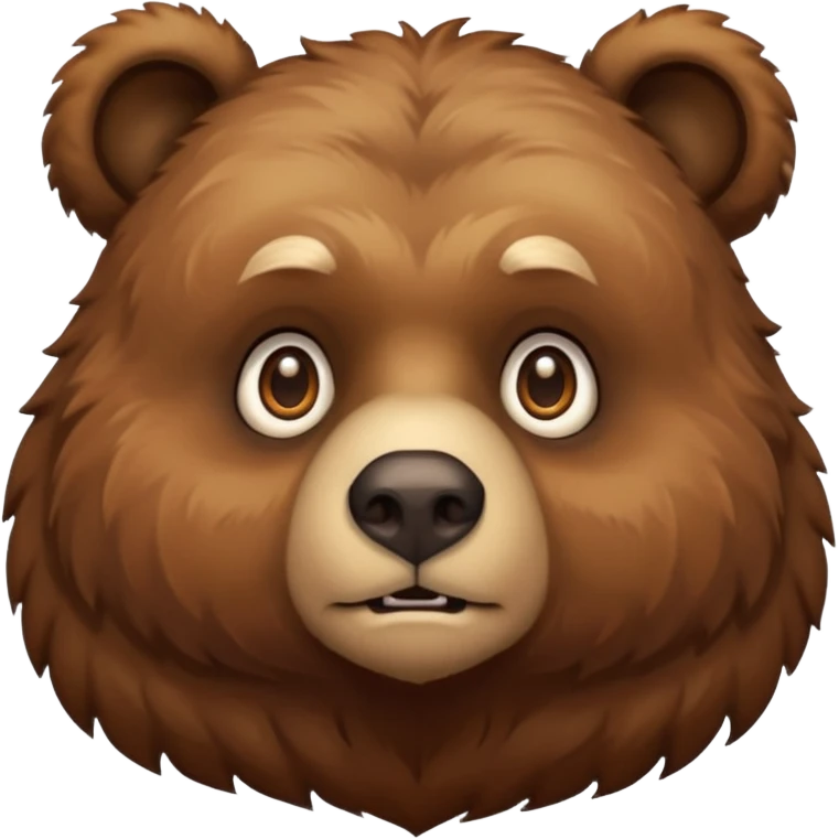Bear potrait  emoji