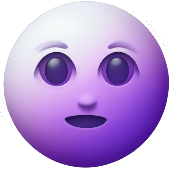 Moon with purple gradient emoji