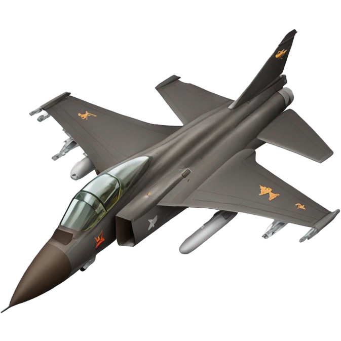 Fighter Jet flown by a German Shorthaired Pointer emoji