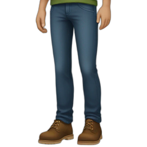man feet from the bottom emoji