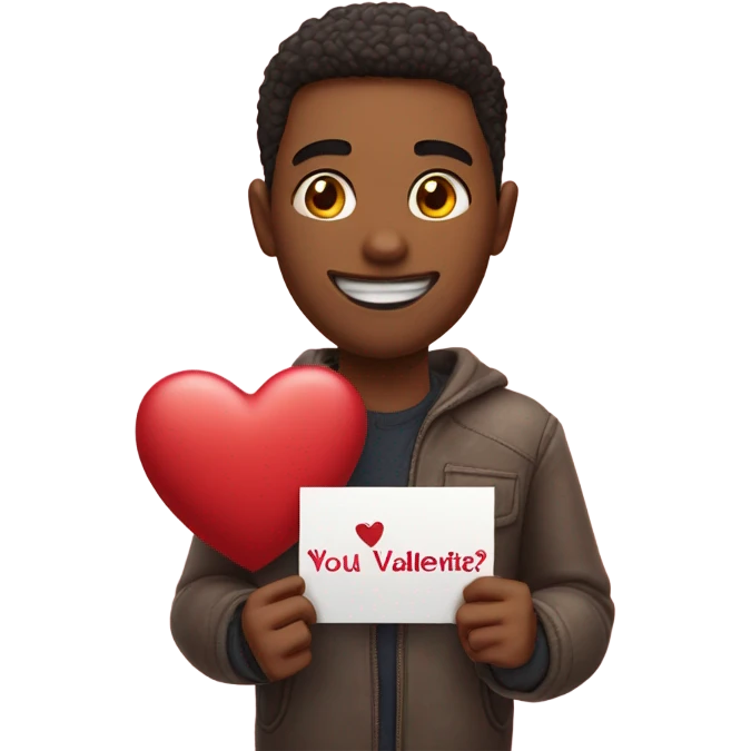 Will you be my valentine? Gurl emoji