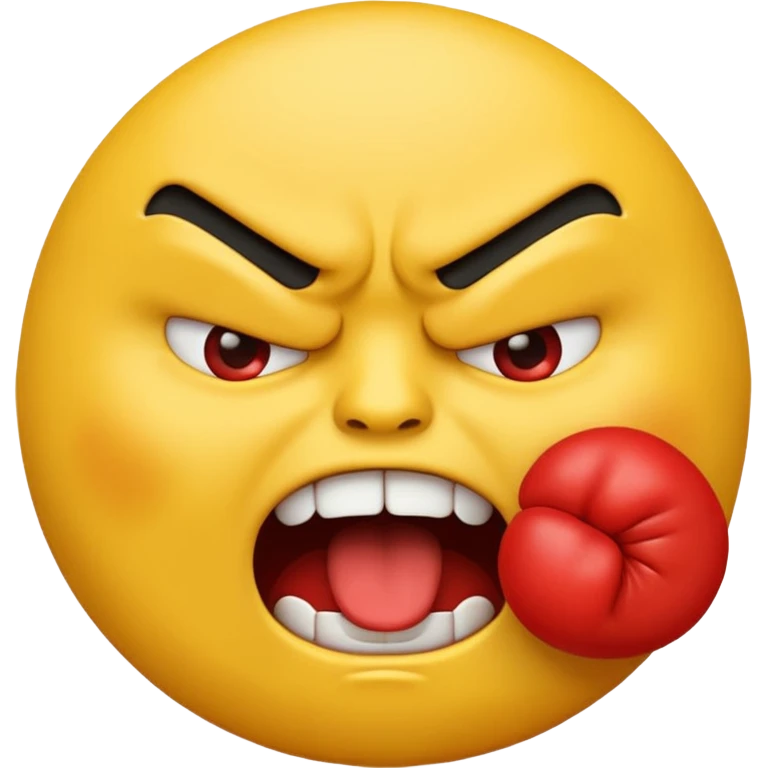 yellow emoji choking himself out in anger emoji