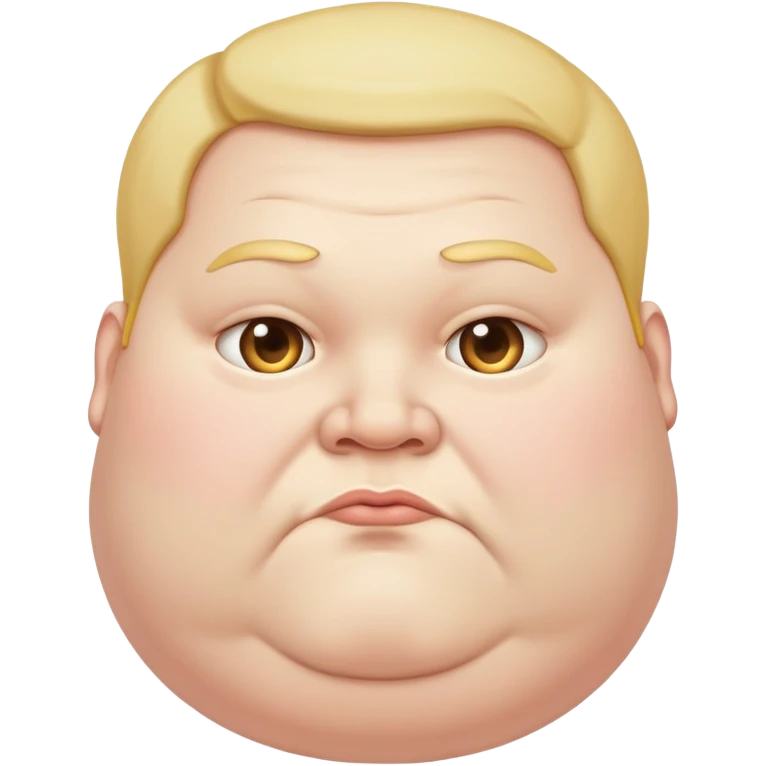 Very, very fat person emoji