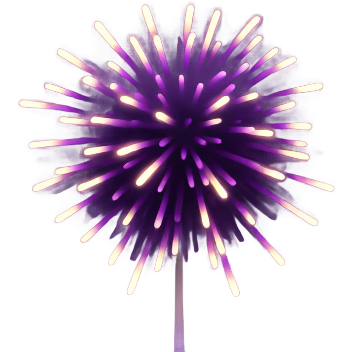 Purple fireworks  emoji